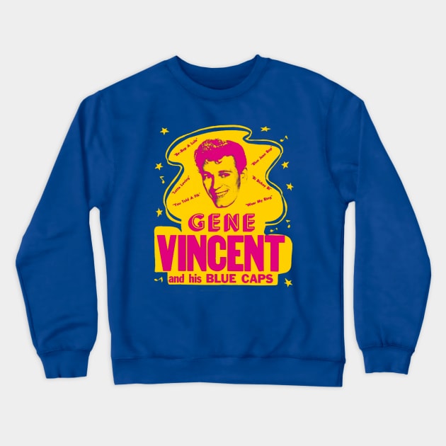 Gene Vincent Crewneck Sweatshirt by HAPPY TRIP PRESS